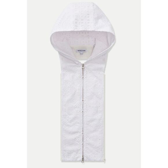Veronica Beard Jackets & Blazers - Veronica Beard Marlo Eyelet White Hoodie Dickey 00-14